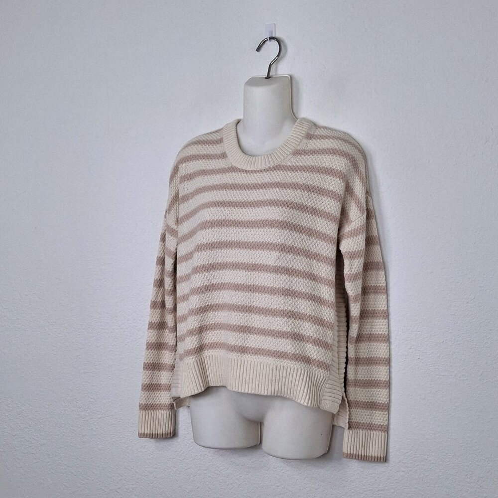 Madewell Sweater Striped Sz S Sailor Coastal Neutral Minimalist Preppy Nautical